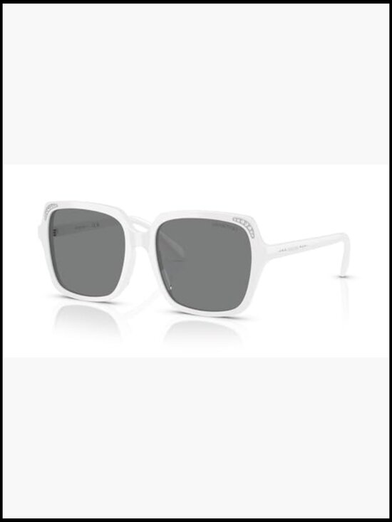 Square Frame Sunglasses with Crystal Detail main image 4